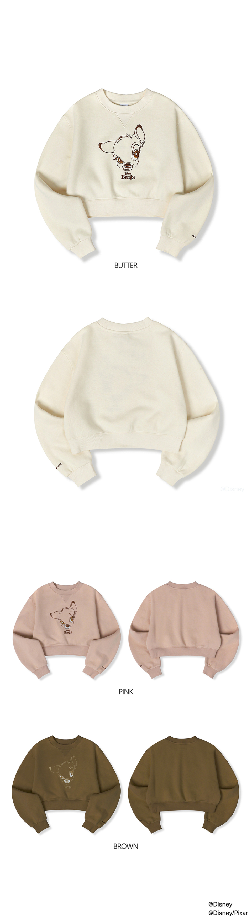 Tシャツ・カットソー [AVANDRESS] Bambi Crop MTM - 3COL (feat. Disney) MUSINSA | AVANDRESS Bambi Crop MTM - 3COL
