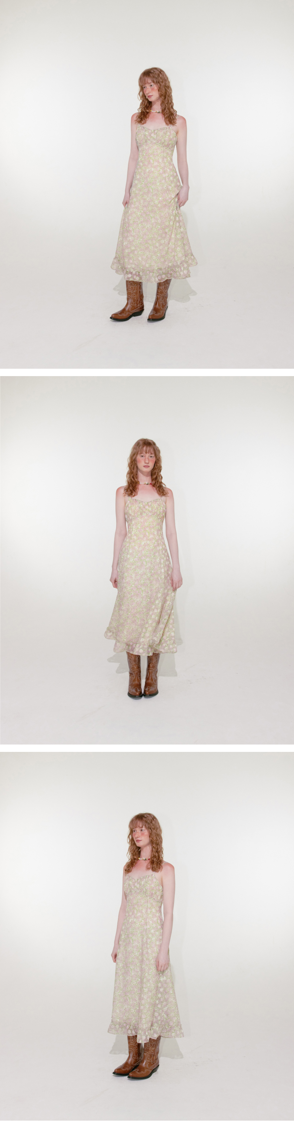 【Loulouseoul】25ss Lily Shirring Long Dress Lily Shirring Long Dress (Light Green) - LOULOUSEOUL