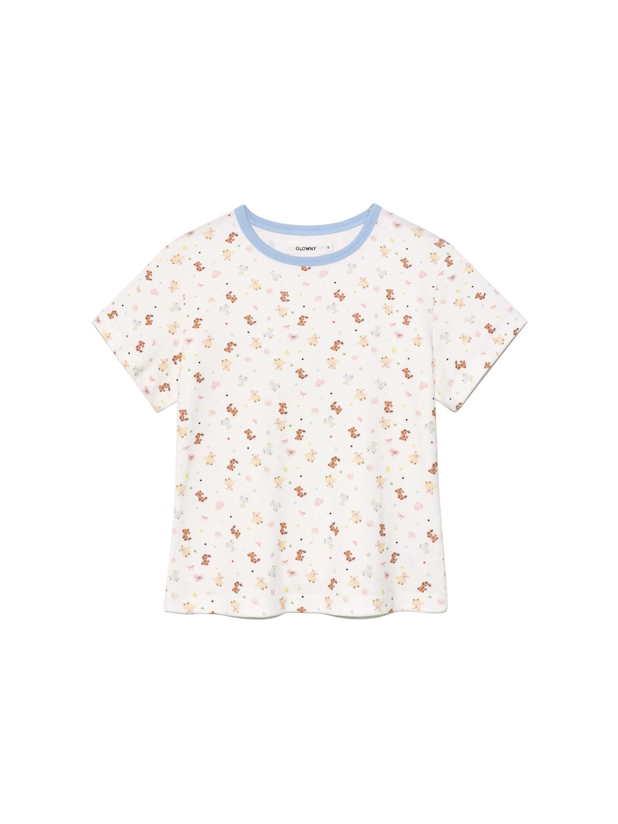 MUSINSA公式 | GLOWNY WILD BABY TEE (4 Colors)