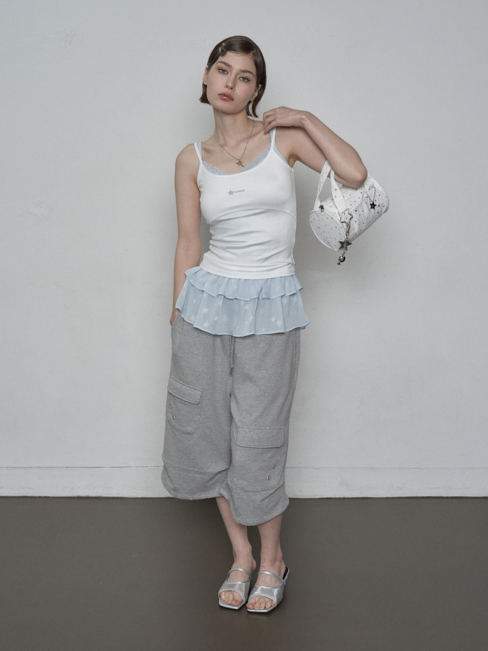 ★SETUP-EXE★TINY STAR TOTE BAG / BLACK★正規品/韓国送料込 SETUP‐EXE】TINY STAR TOTE BAG / 【セットアップエグゼ