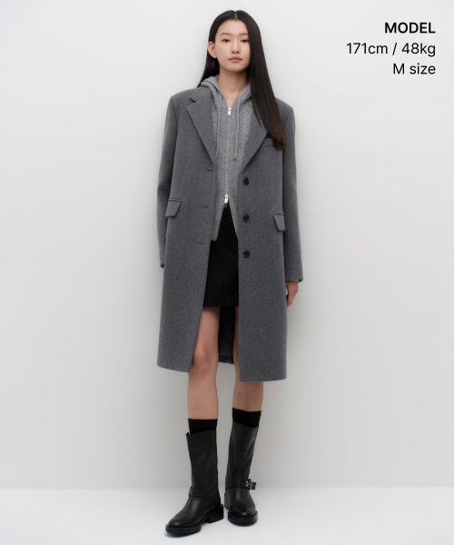 Женское кашемировое пальто Chester Field [Medium Grey]