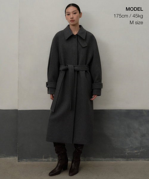 Женское пальто-халат балмакаан Medium Grey