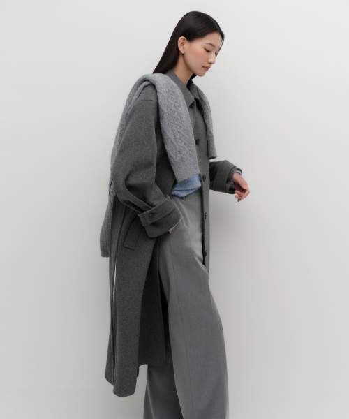 Женское пальто-халат балмакаан Medium Grey