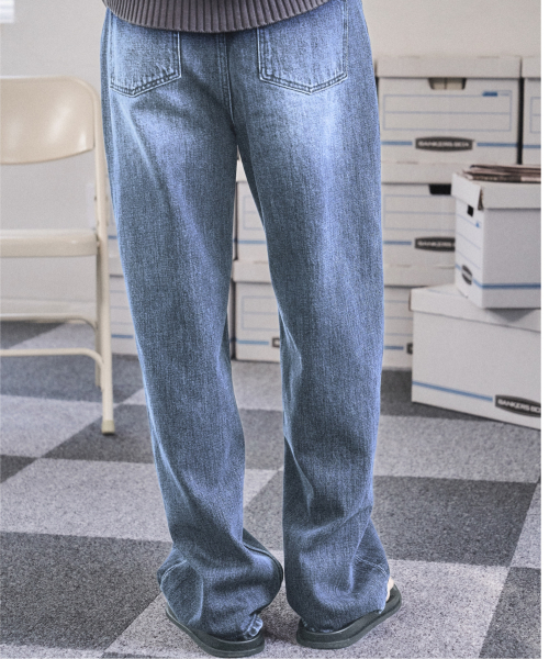 Прямые джинсы 5 pockets из турецкого денима Iskur Light Blue