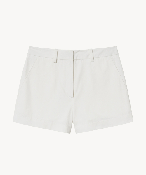 Хлопковые классические шорты (WHITE)