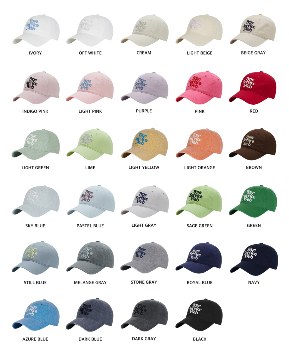 ●typeservice● Typeservice Web Cap Still Blue COTA01IBF Web Cap - 타입서비스