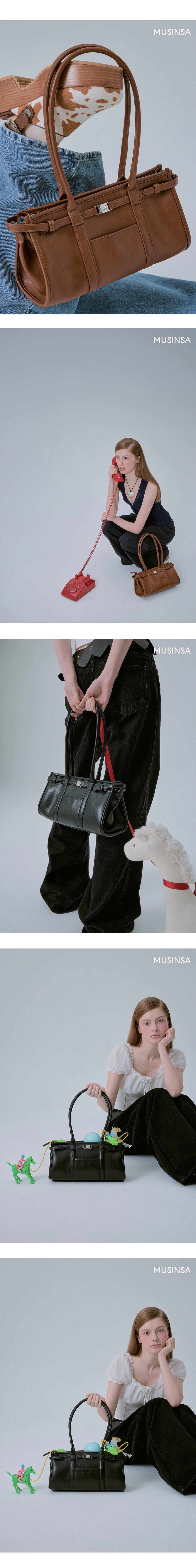 페일제이드(PALE JADE) Leather Belted Shoulder Bag - 사이즈