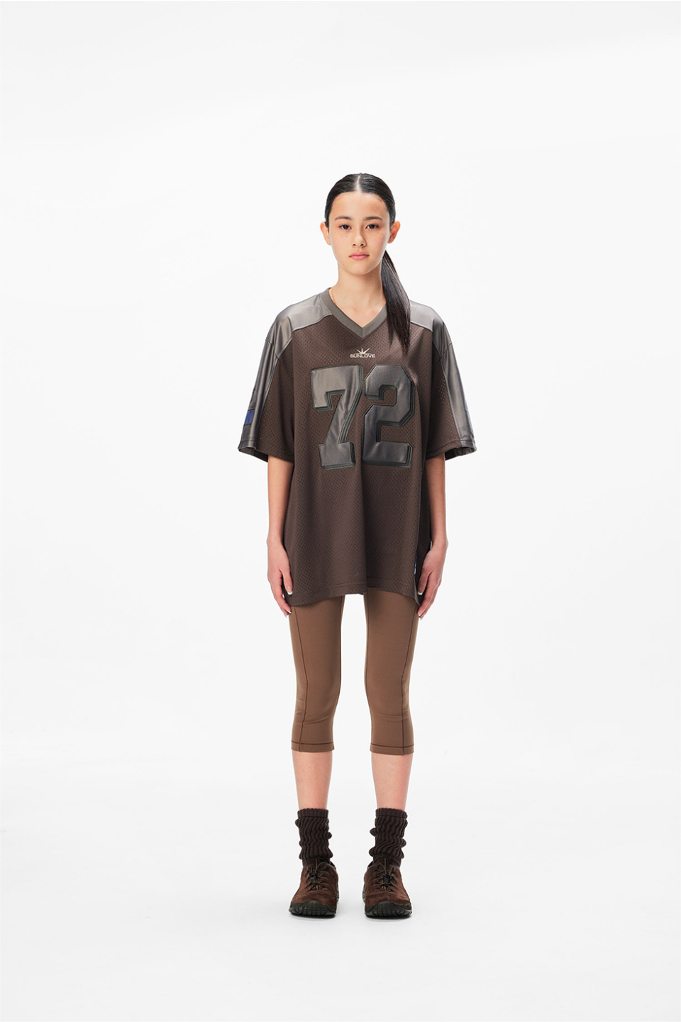 MUSINSA | SUNLOVE Active Crop Leggings Brown