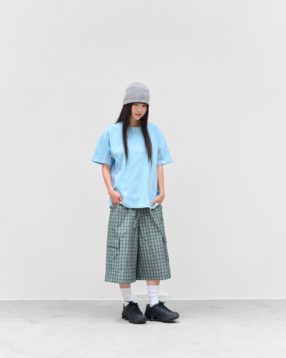 【BAON】[unisex] Mugenz Nylon Banding Cargo Bermuda Pants MUSINSA | 9999ARCHIVE Check Nylon Cargo Bermuda Pants
