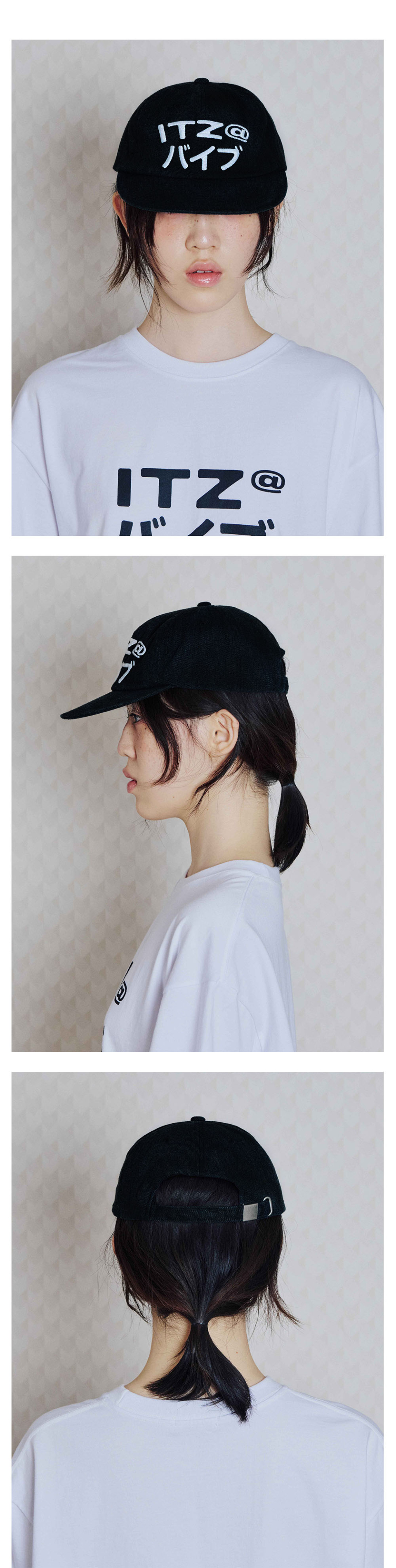 【ITZAVIBE】25ss MIX LOGO CAP MUSINSA | ITZAVIBE MIX LOGO CAP - BLACK