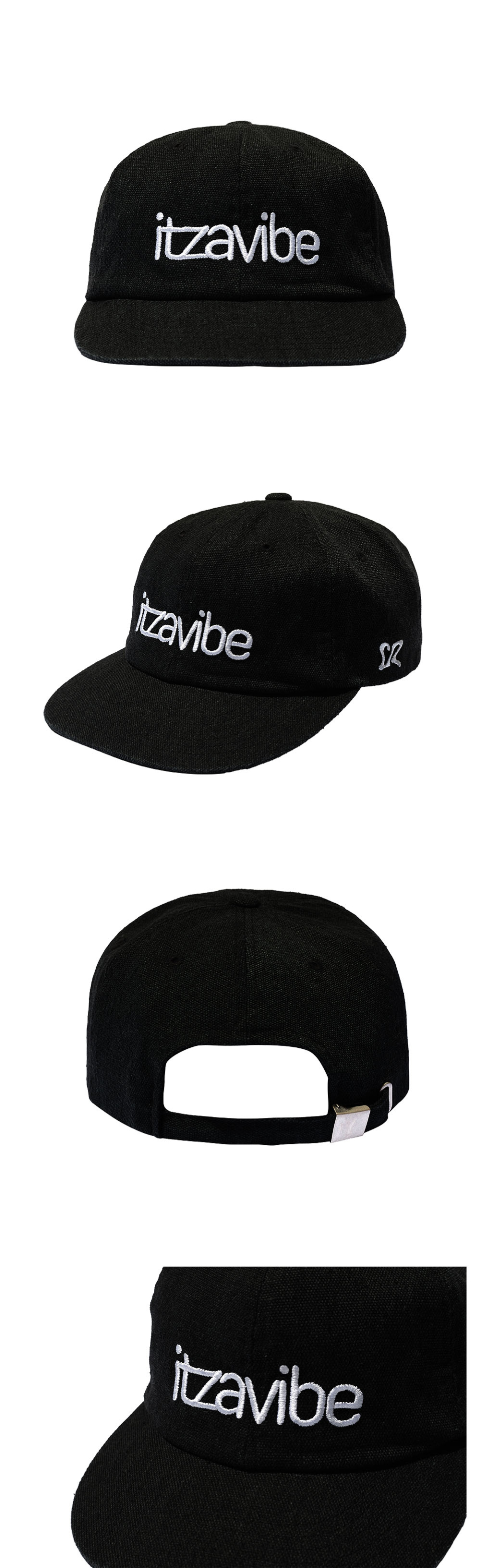 MUSINSA | ITZAVIBE SYMBOL LOGO CAP - BLACK