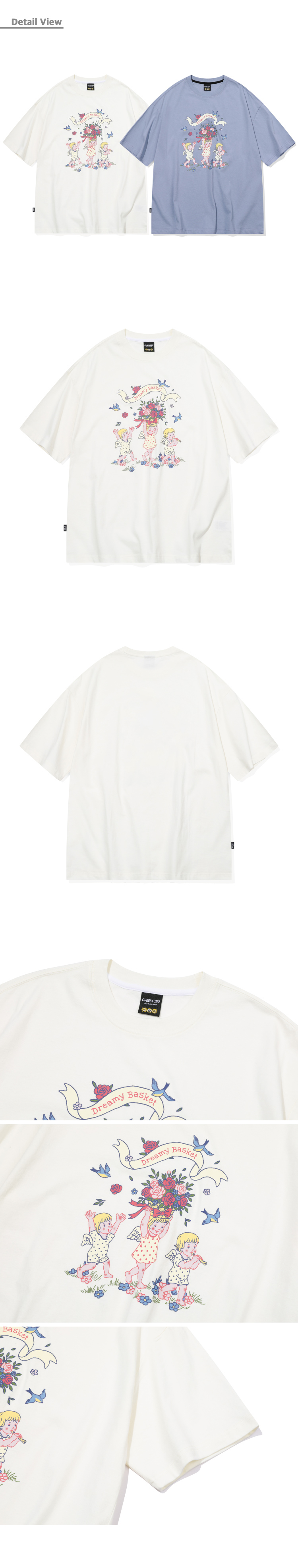[CPGN STUDIO]★25SS★BASKET ANGEL SHORT SLEEVE T-SHIRT MUSINSA | CPGN STUDIO Basket Angel Short Sleeve T-shirt Cream