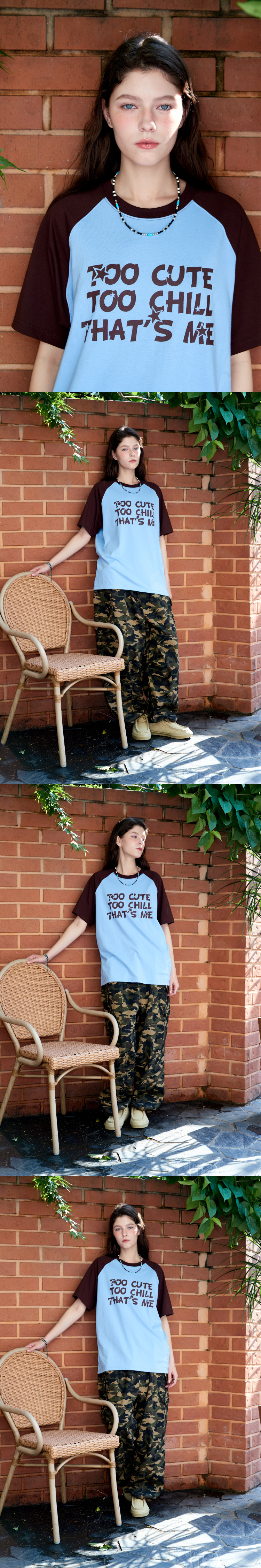 MUSINSA | CPGN STUDIO Cute Chill Raglan Short Sleeve T-shirt