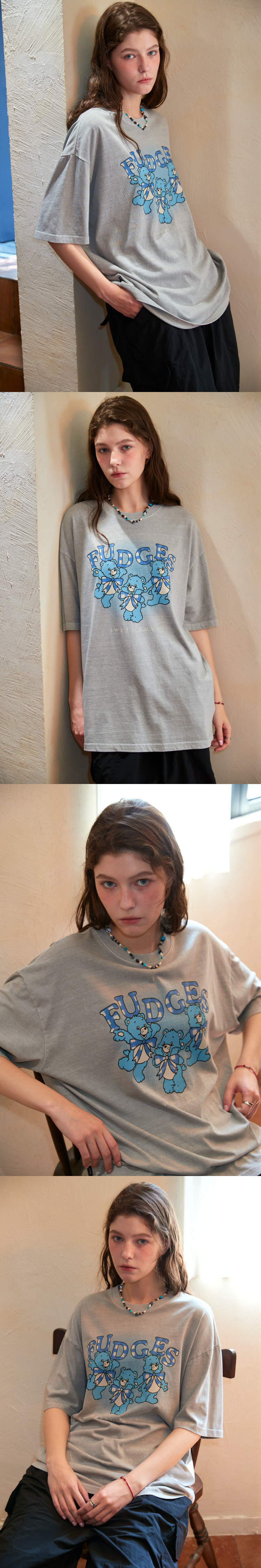 【CPGN STUDIO】25SS★ Fuzzy Bear Pigment Short Sleeve Tee MUSINSA | CPGN STUDIO Fuzzy Bear Pigment Short Sleeve T