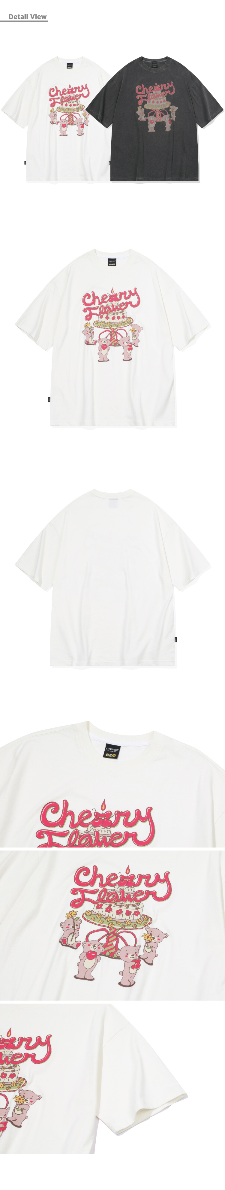 [CPGN STUDIO]★25SS★TEDDY'S CAKE SHORT SLEEVE T-SHIRT MUSINSA | CPGN STUDIO Teddy's Cake Half Sleeve T-Shirt Cream