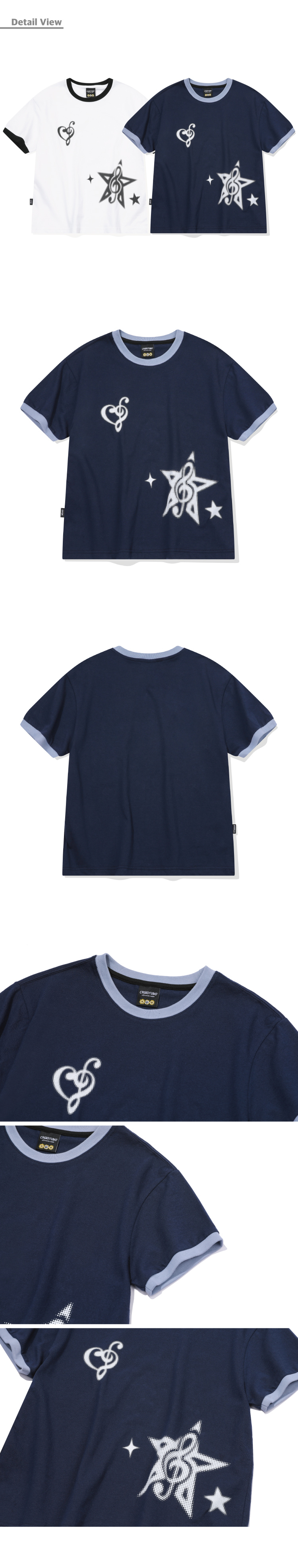 【CPGN STUDIO】25SS★ Heart Clef CROP Ringer Short Sleeve T MUSINSA | CPGN STUDIO Heart Clef CROP Ringer Short Sleeve T