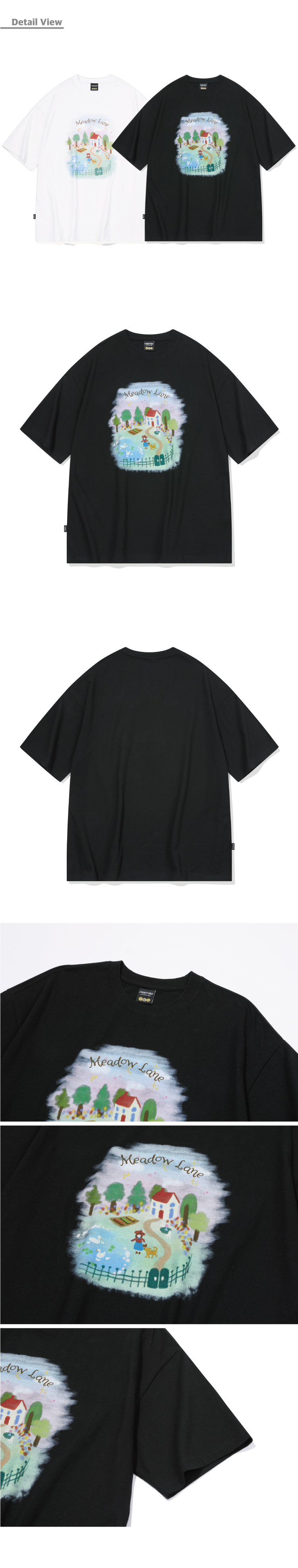 [CPGN STUDIO]★25SS★DTP MEADOW LANE SHORT SLEEVE T-SHIRT MUSINSA | CPGN STUDIO DTP Meadow Lane Short Sleeve T-Shirt Black