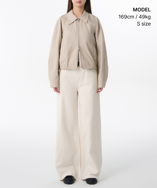 Женский хлопковый блузон, light beige