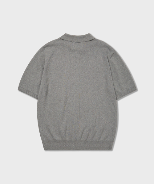 Базовый трикотажный топ с коротким рукавом, Grey