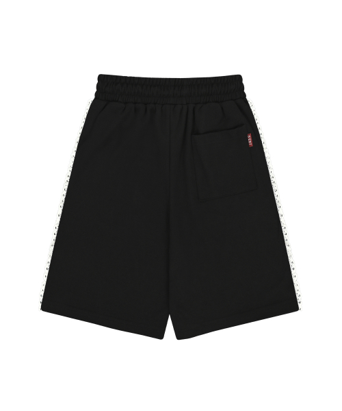 Lace Track Bermuda Shorts Black