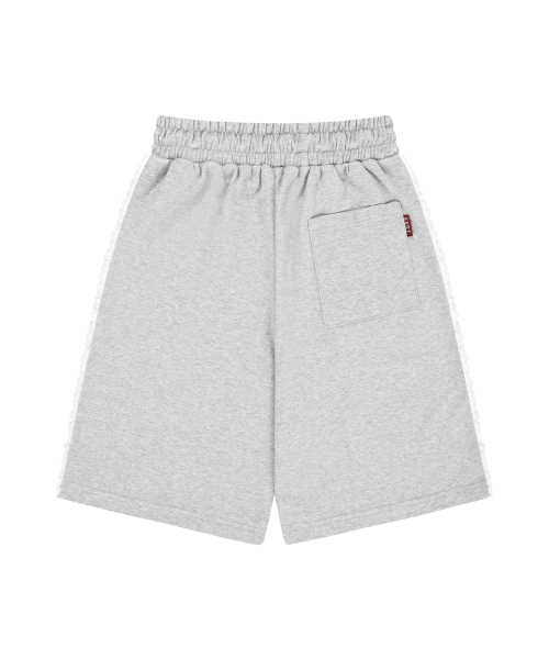 Lace Track Bermuda Shorts Black