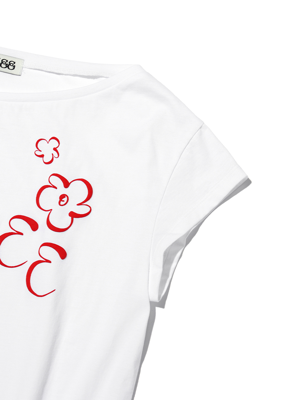 MUSINSA公式 | YOUHEE OFF-SHOULDER T-SHIRTS WHITE