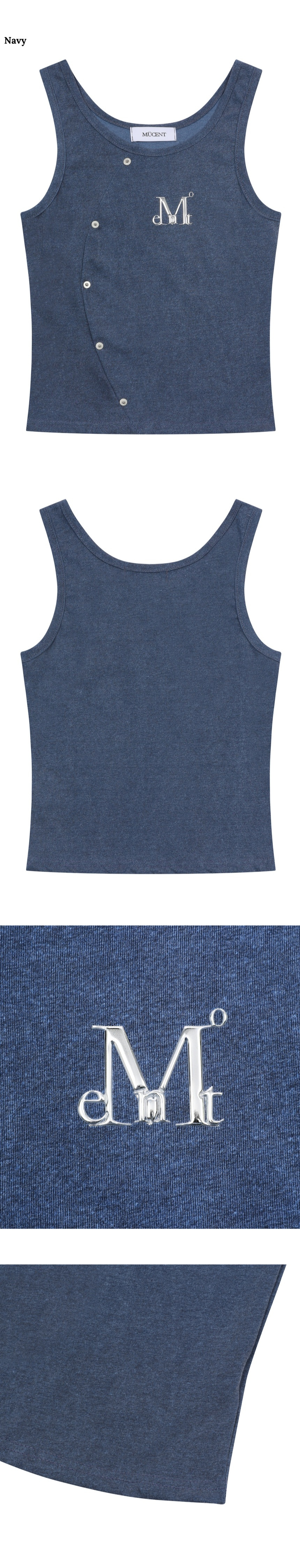 ★MUCENT★ Shat Rivet Pigment Cut l Logo Sleeveless Nash MUSINSA | MUCENT Shat Rivet Pigment Cut Metal Logo