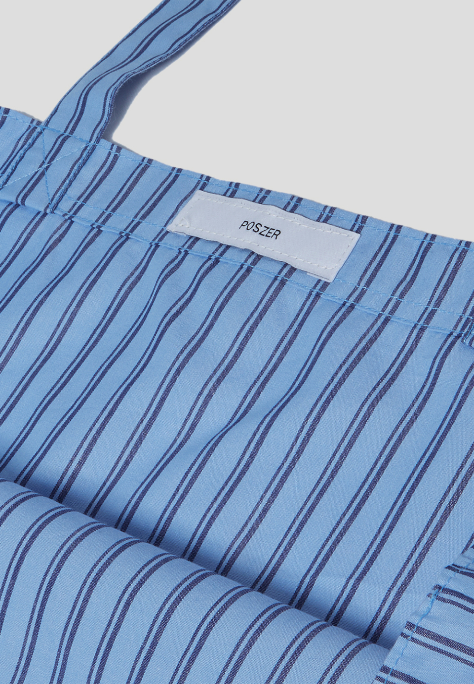 ★ POSZER★ Mild Stripe Tote Bag Blue 252MSTTB040F MUSINSA | POSZER Mild Stripe Tote Bag (Blue)