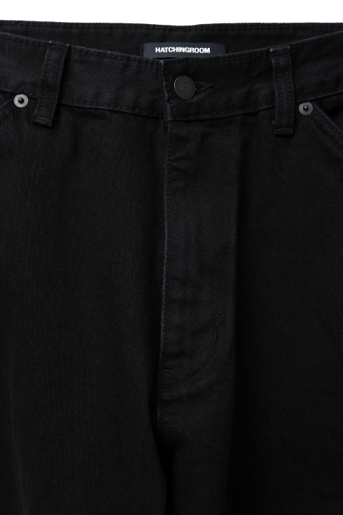 Wide Curve Jeans Jet Black