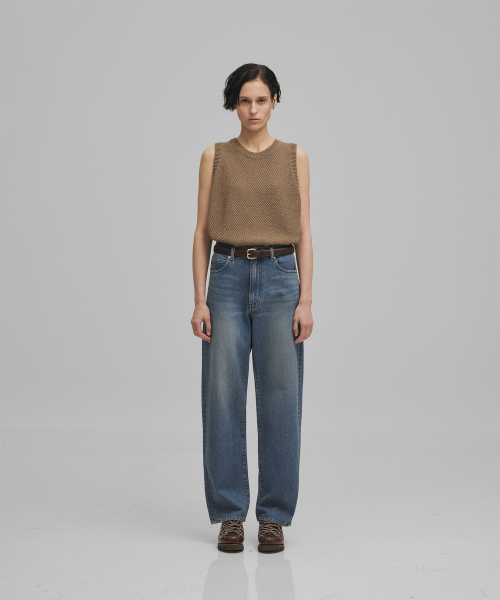 w. Heritage Kuroki Denim Pants (Mid Bule)
