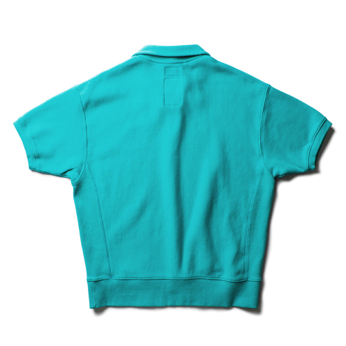 CLASSIC QUARTER ZIP H/S SWEATSHIRT [TURQUOISE BLUE]