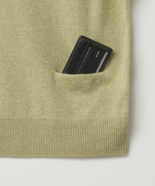 w. Pauline Rolled Knit Vest (Moss Green)