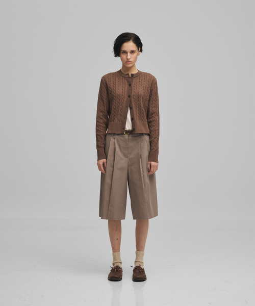 w. Officer Bermuda Pants (Dark Mink)