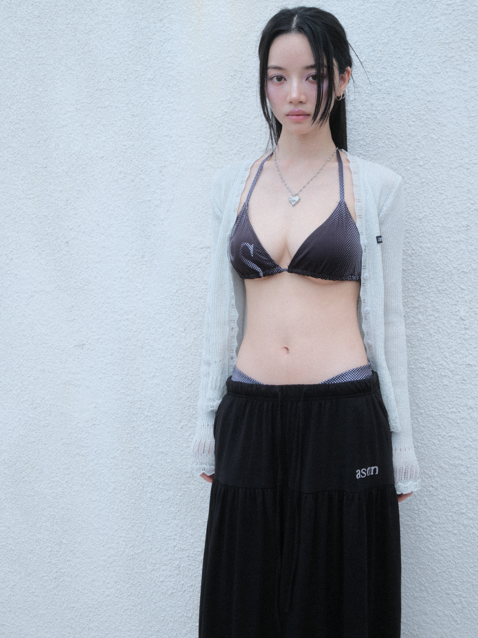 MUSINSA公式 | ASON AMY LONG SKIRT / BLACK