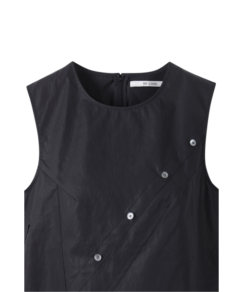 Puzzled Shirts Detail Top_RQTAM25524BKX