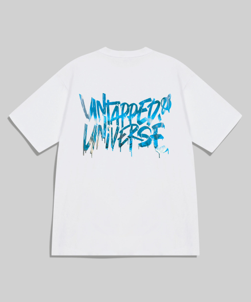 Оверсайз футболка Universe Paint Flow с надписью 8 COLOR