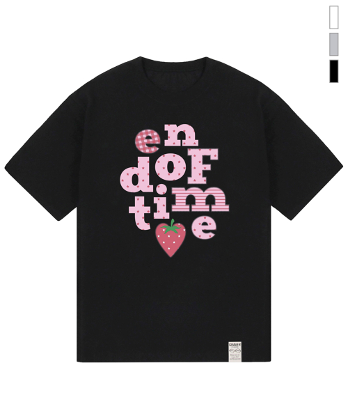 [UNISEX] Berry END OF TIME T-shirt _3color thumbnail 2