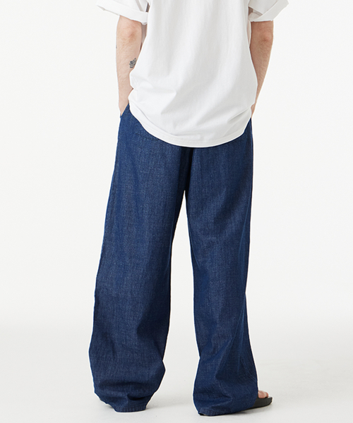[2PACK] Linenlike Bendable Semi-wide Denim Pants (2COLOR)