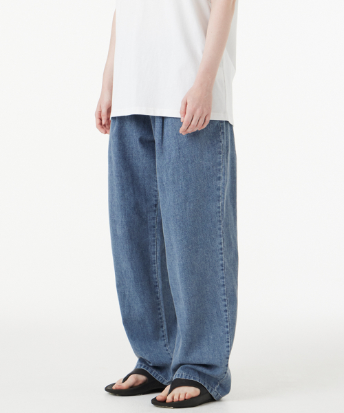 [2PACK] Linenlike Bendable Semi-wide Denim Pants (2COLOR)