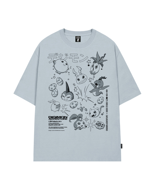 Оверсайз футболка Digimon In-Training II - 2COLOR
