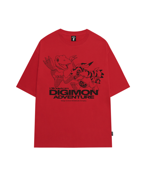 Оверсайз футболка Agumon&Gabumon [Digimon] - 2COLOR