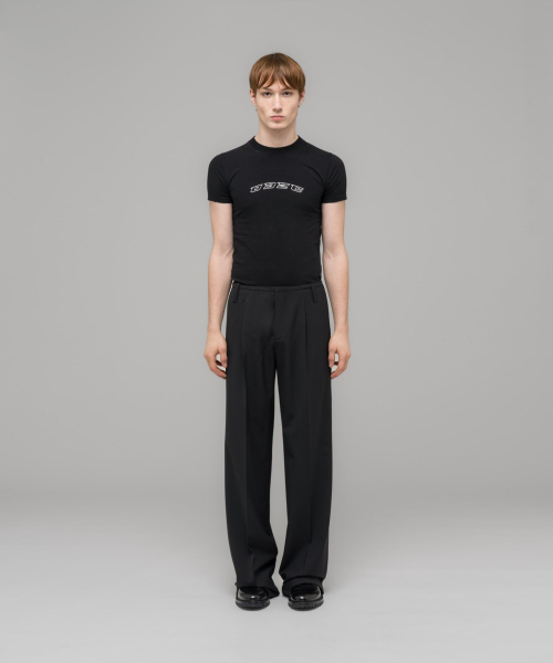 Брюки (U) OFFICE ATTIRE WIDE LEG SUIT PANTS BLACK