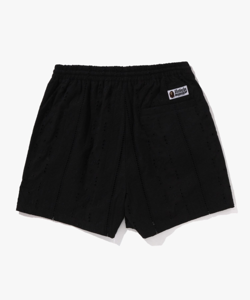 Свободные шорты с вышивкой (M) BLACK