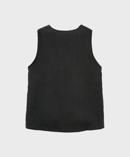 Вискозная майка с U-вырезом (Black)
