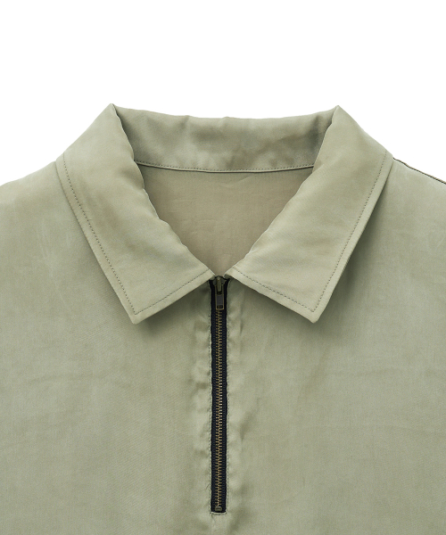 Свободное поло на молнии (Pale Green)