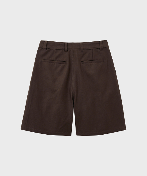 Плотные широкие шорты бермуды чинос (Brown)