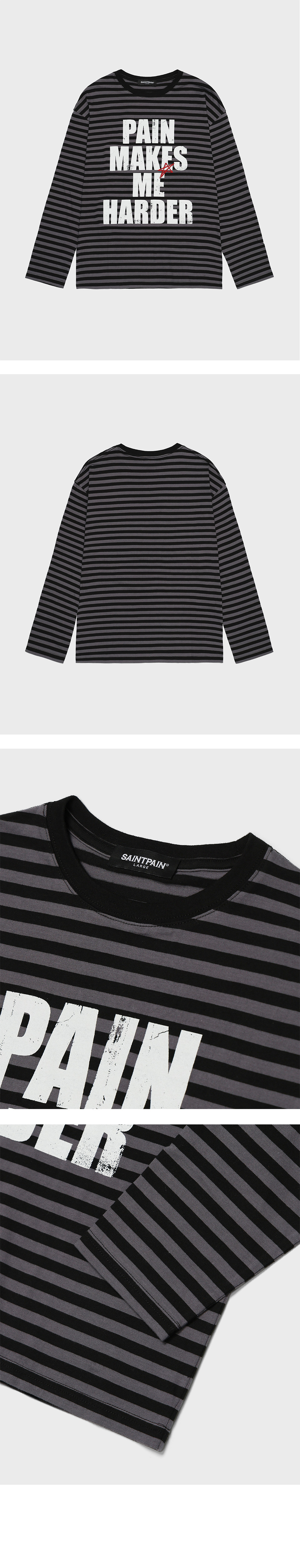 [SAINTPAIN]★25SS★STRIPE LONG SLEEVE MUSINSA | SAINTPAIN SP Double Bar Stripe Long Sleeve Black