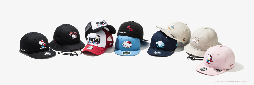 뉴에라(NEW ERA) [키즈] HELLO KITTY X 뉴에라 5950 볼캡 블랙