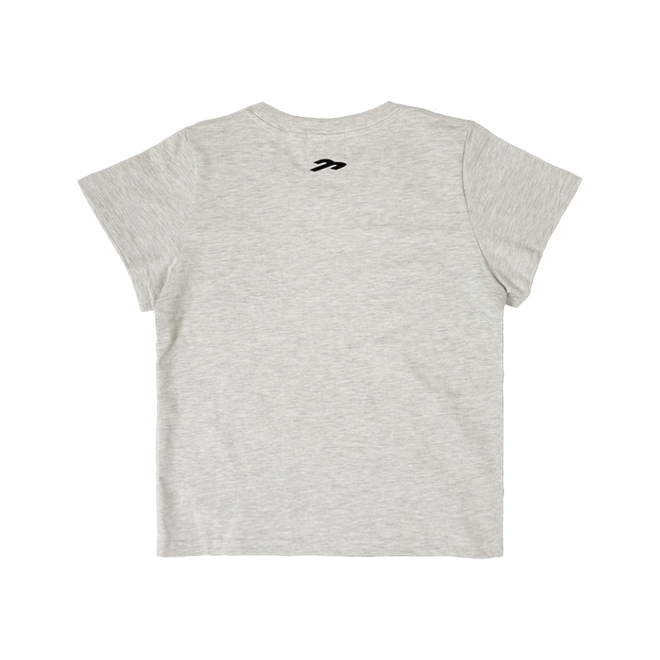 W SPIDER WEB TEE IN IVORY BACK