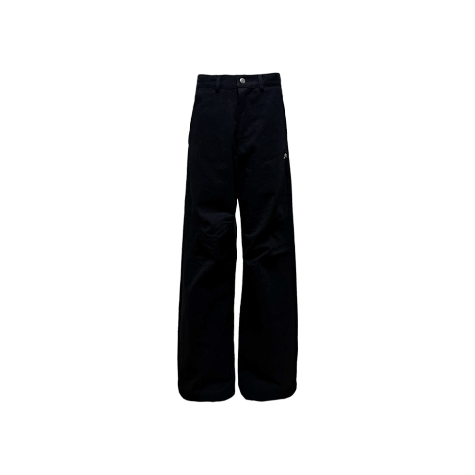 77 APPLIQUE PANTS IN BLACK FRONT